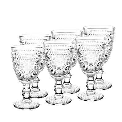 6 Taças Wolff Mandala de Vidro 320ml – Elegância em Cada Brinde