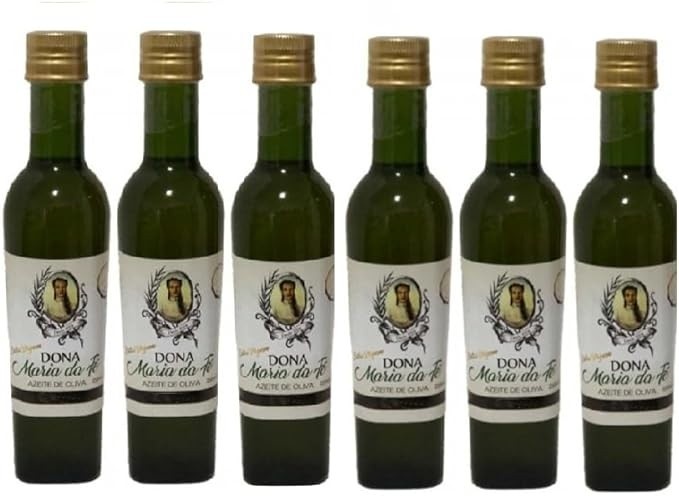 Kit com 6 Vidros de Azeites de Maria da Fé Extra Virgem Blend 250 ml