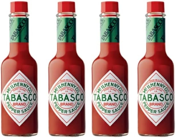 Kit 4 Molhos Pimenta Tabasco Original 60 Ml Chili