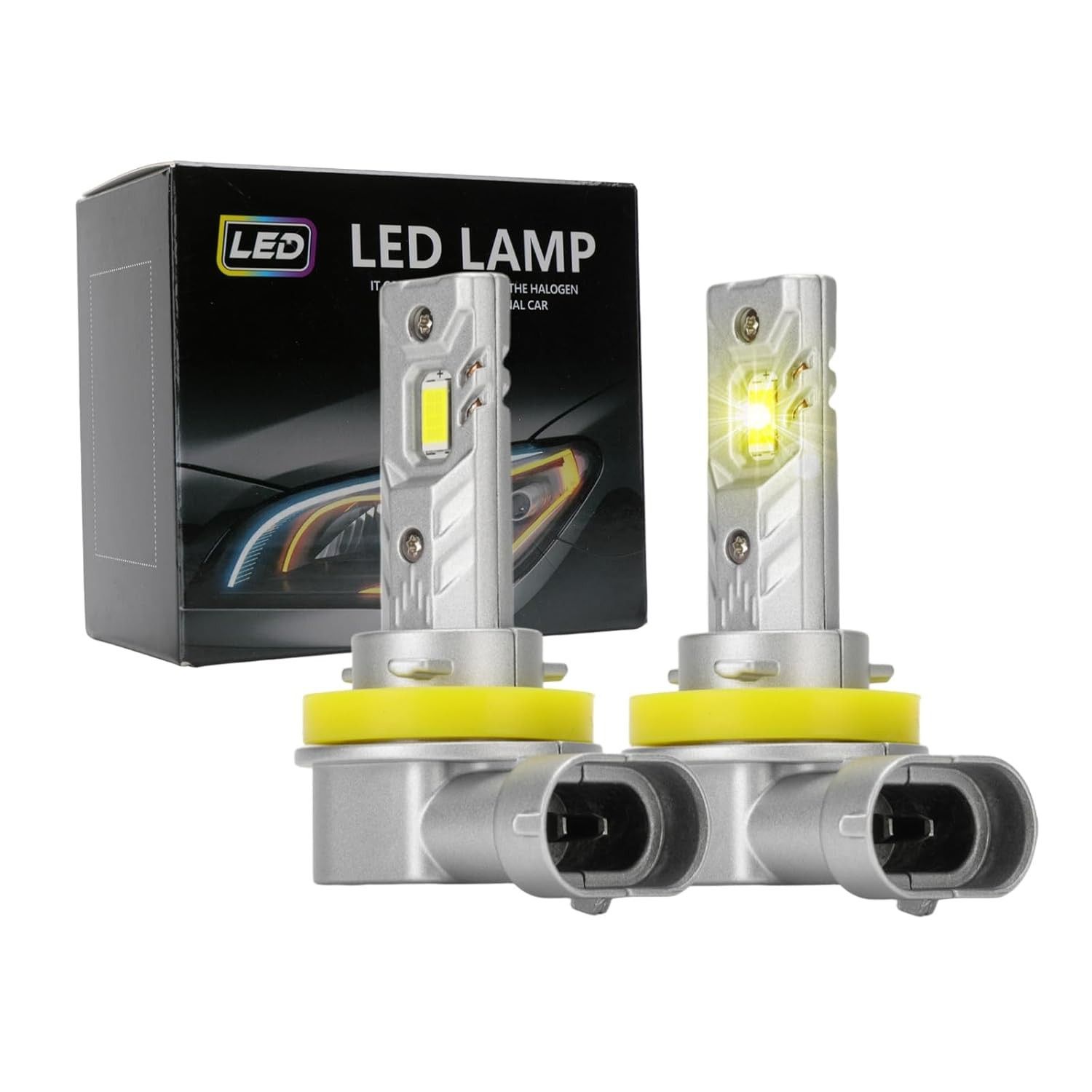 Lâmpada Neblina H11/H8/H16 LED 6000K: Visibilidade Brilhante e Instalação Plug-and-Play
