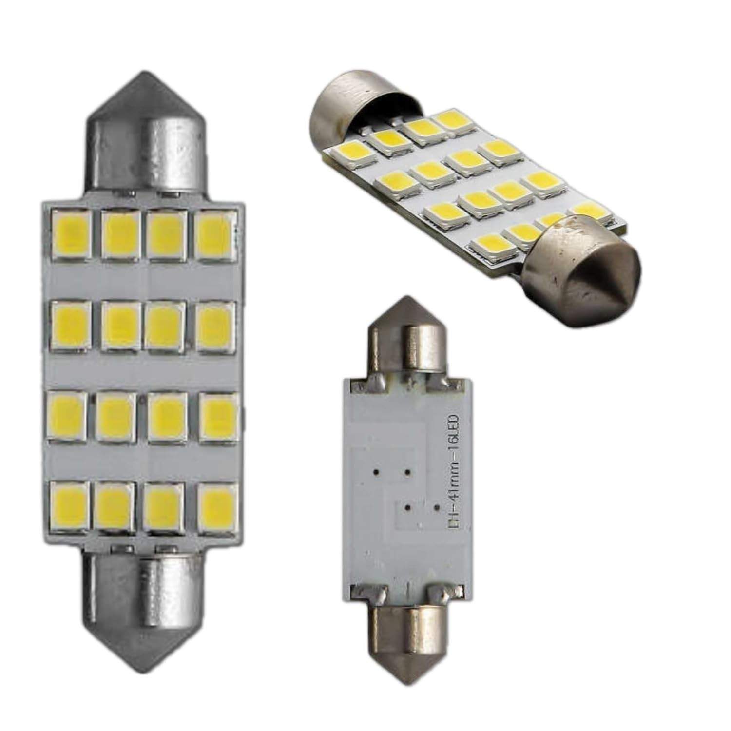 Lâmpada Torpedo 16 Leds 41mm 6000K: Iluminação Premium para Seu Carro