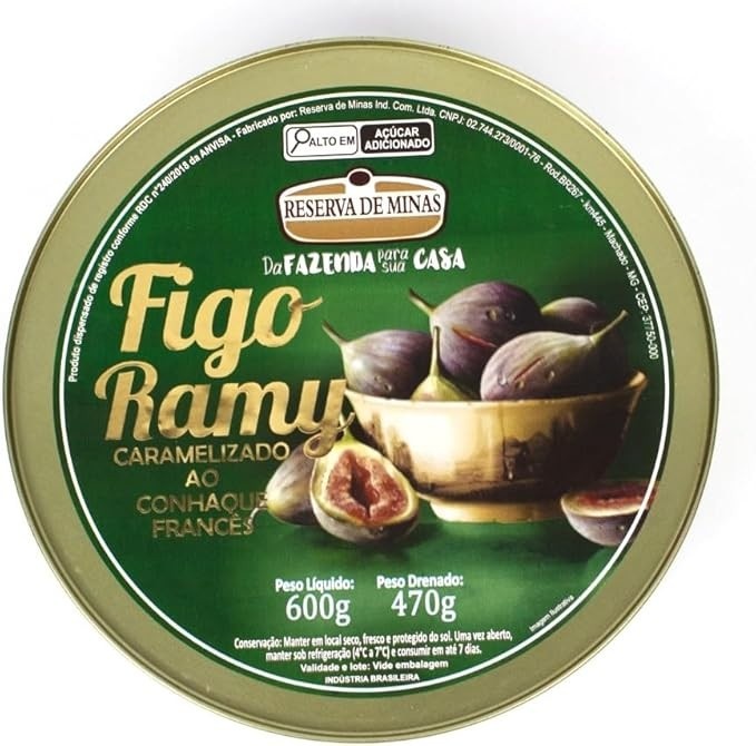 Compota de Figos Ramy Caramelizado ao Conhaque Francês 600g