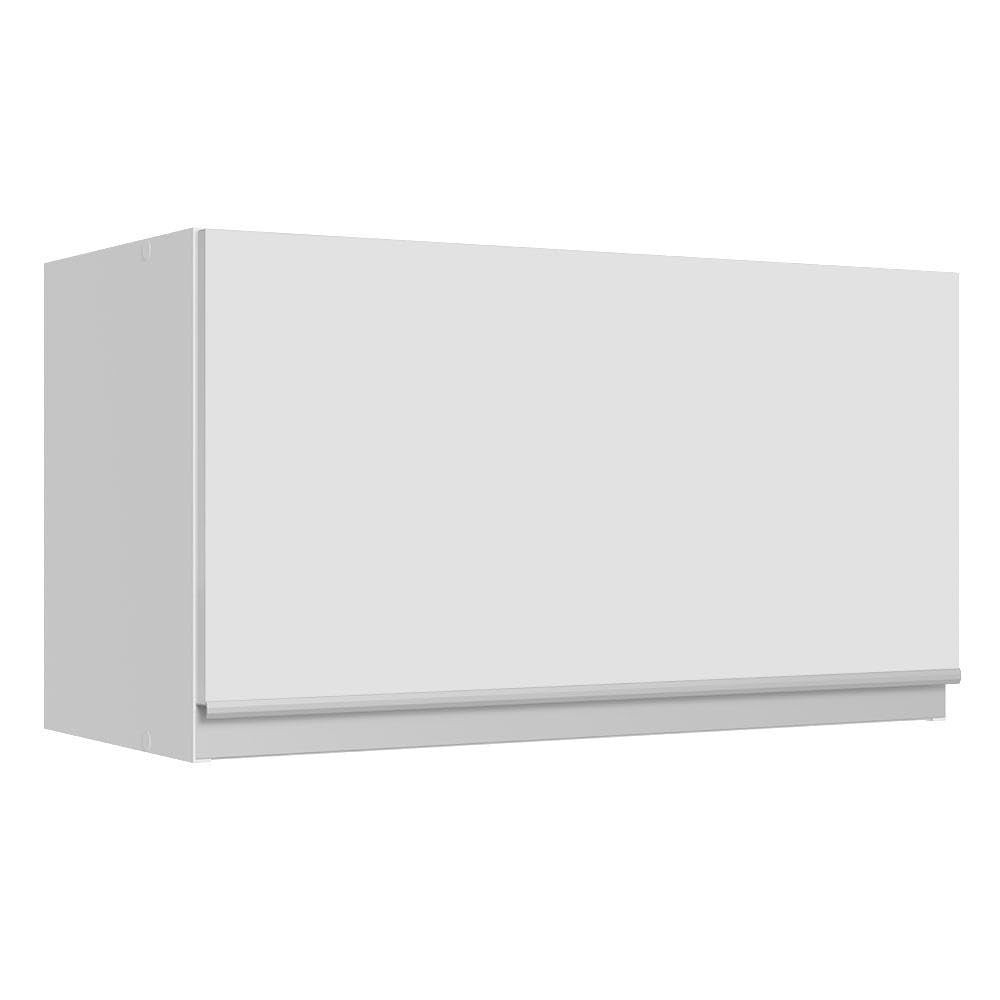Armário Aéreo Smart Madesa 60cm | MDF Branco com Porta Basculante e Design Moderno