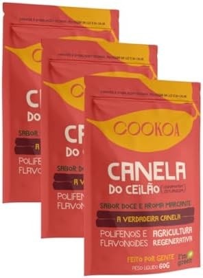 Kit Canela do Ceilão - Cookoa - 3 Unidades de 60g