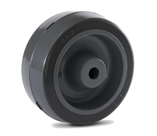 Roda de PVC 3" com Eixo Passante: Mobilidade e Resistência para seus Projetos (60kg)