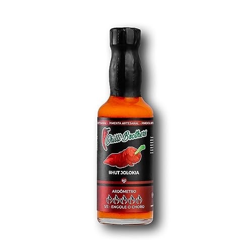 Molho De Pimenta Bhut Jolokia Artesanal 100% Vegano 60ml Chilli Brothers