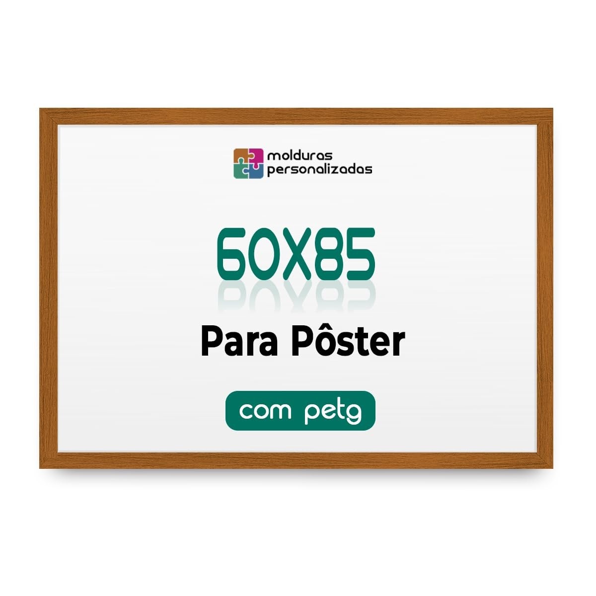 Moldura 60x85 cm A1 com Proteção PETG – Ideal para Fotos, Posters e Arte