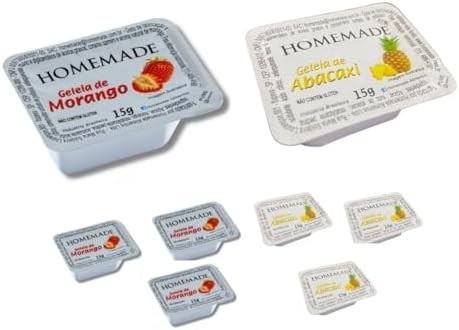 Kit 64 Blister Sache Manteiga President Geleia Homemade Cream Cheese Danubio Mel