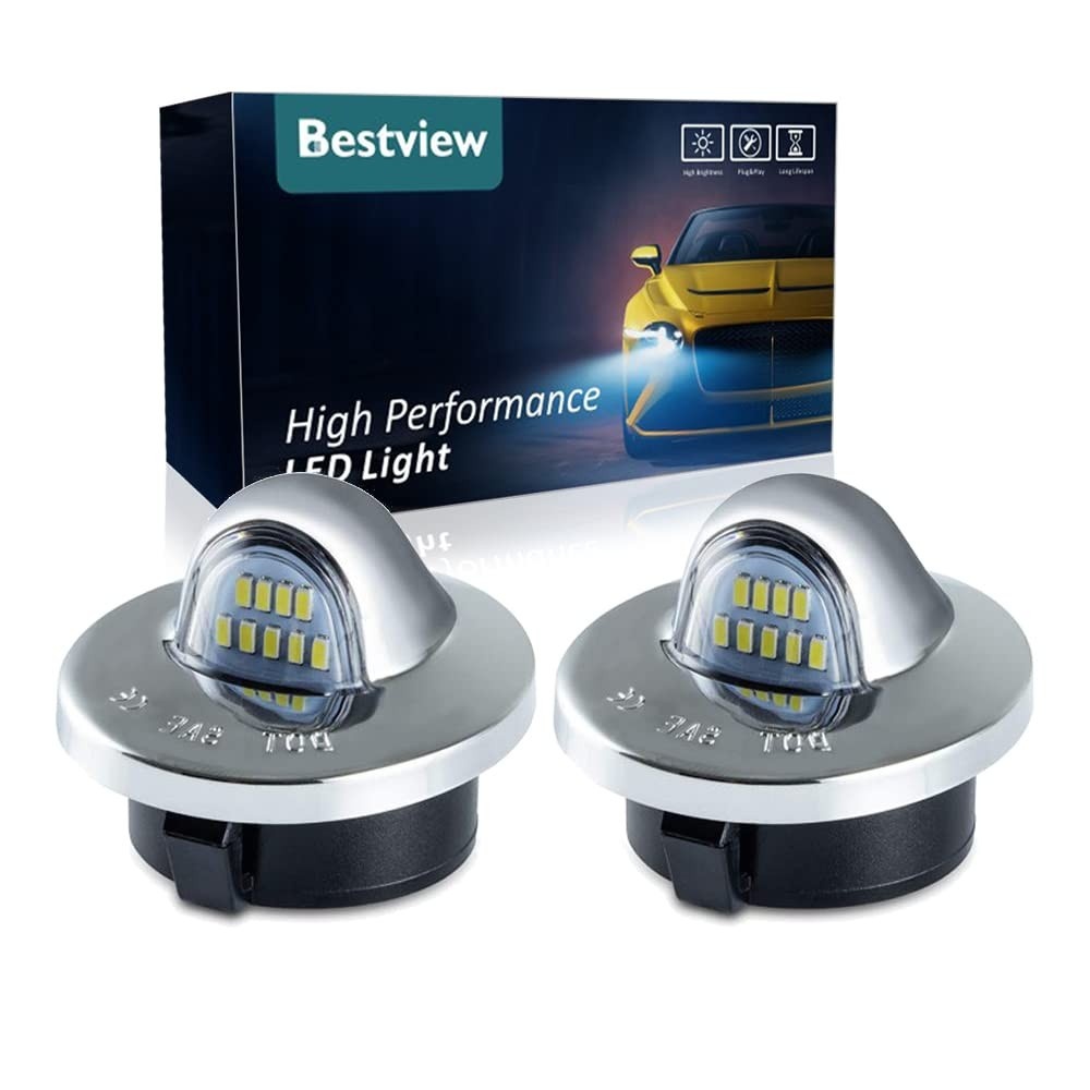 Kit 2 Luzes LED Placa Bestview para Ford F-150/F-250/F-350/Ranger/Explorer - Brilho 6500K Branco Puro