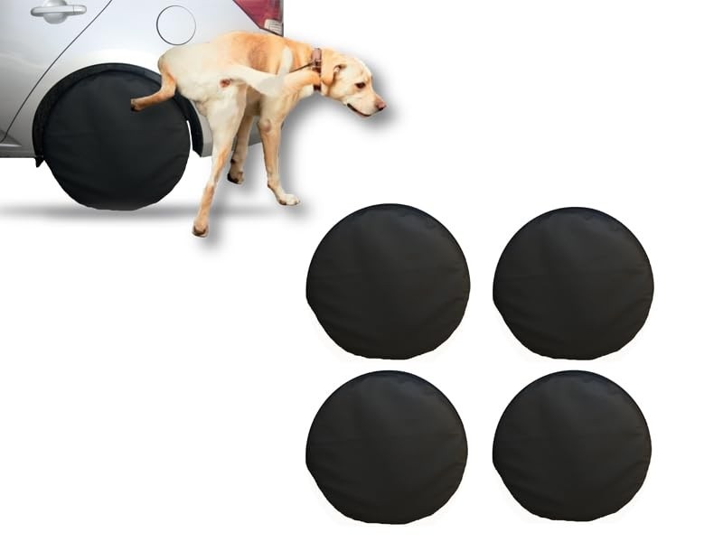 Kit 4 Capas Protetoras de Pneu 66cm em Couro Sintético - Proteção Premium