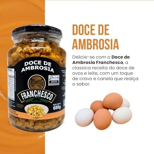 Doce de Ambrosia Franchesco, 680g