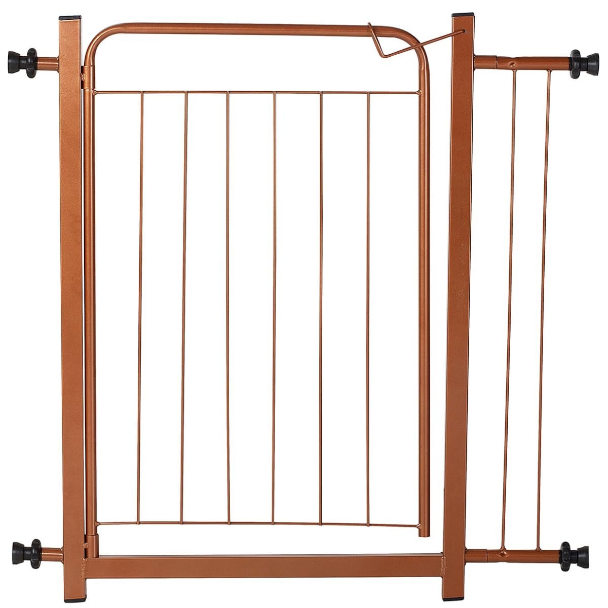 Portão de Segurança para Pets e Bebês | Largura Ajustável 69-84cm + Extensor 10cm | Cor Bronze