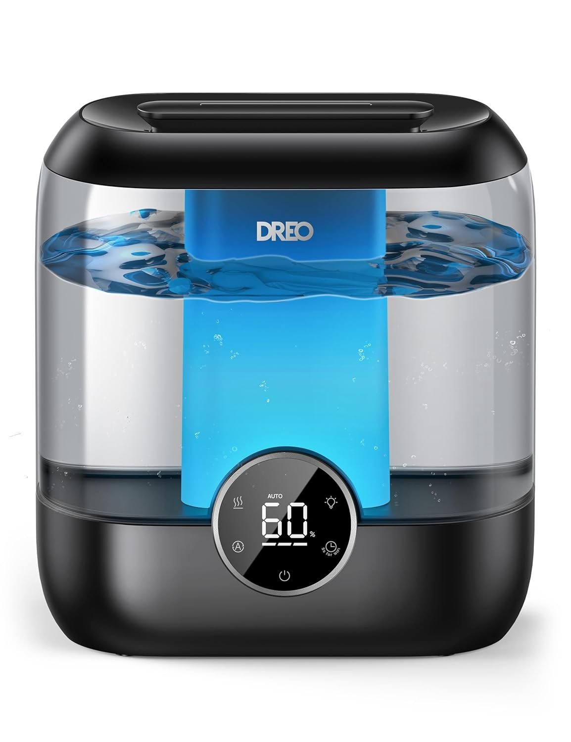 Humidificador Dreo 6L - Névoa Fria Silenciosa para Salas Grandes, 60h Autonomia