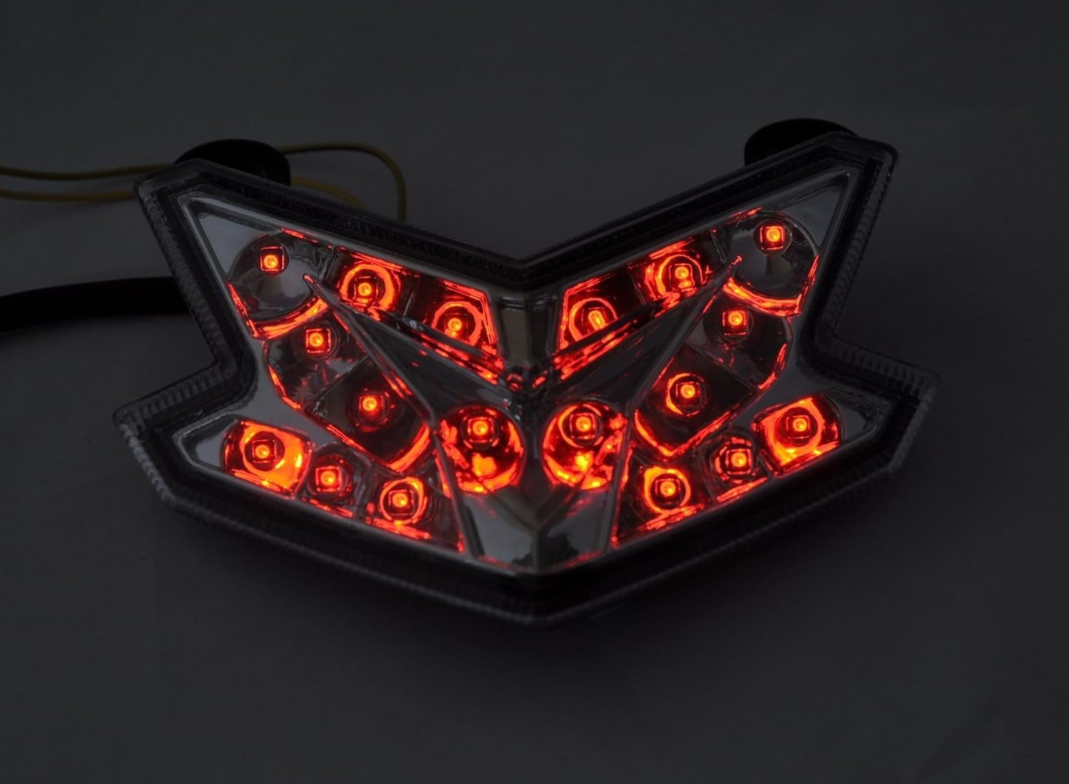 Luz de Freio LED Integrada TOPZONE para Kawasaki ZX-636, Z800, ZX-6R e Z125 (Clara)