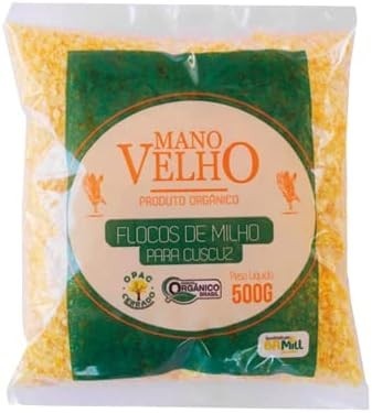 Kit 6X: Flocos de Milho Orgânico Mano Velho 500g