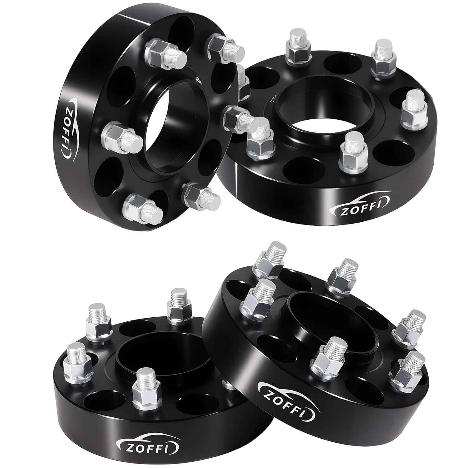 ZOFFI Espaçadores de Roda 38mm Hubcentric 6x139.7 para Silverado, Sierra, Tahoe, Yukon e mais - Kit 4 Peças
