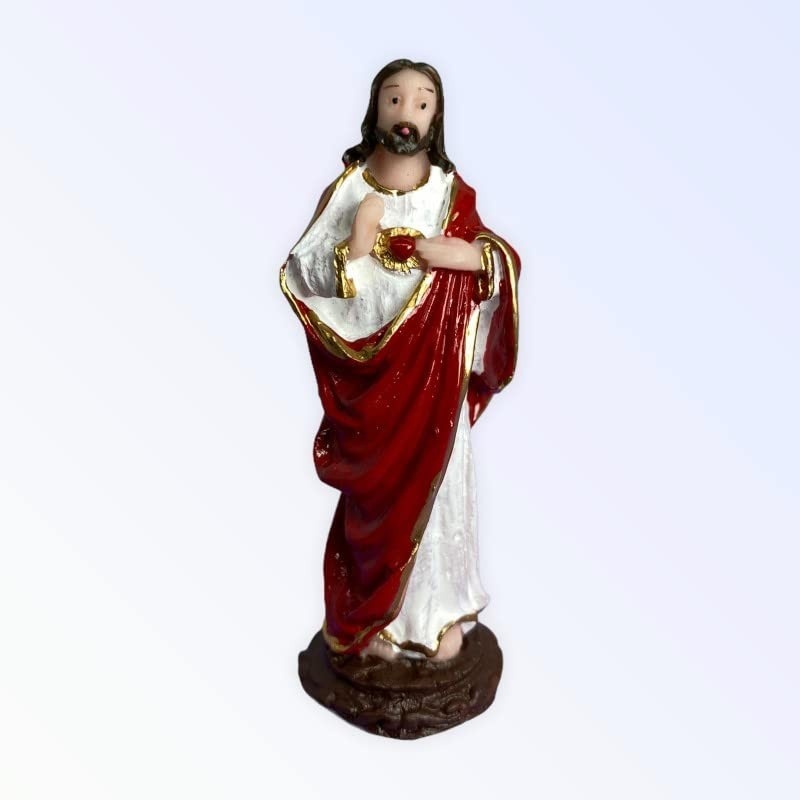 Imagem do Sagrado Coração de Jesus em Resina 7 cm - Decoração Devocional Elegante