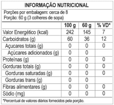 Tapioca Delioca Premium Hidratada 560g, 7 sachês