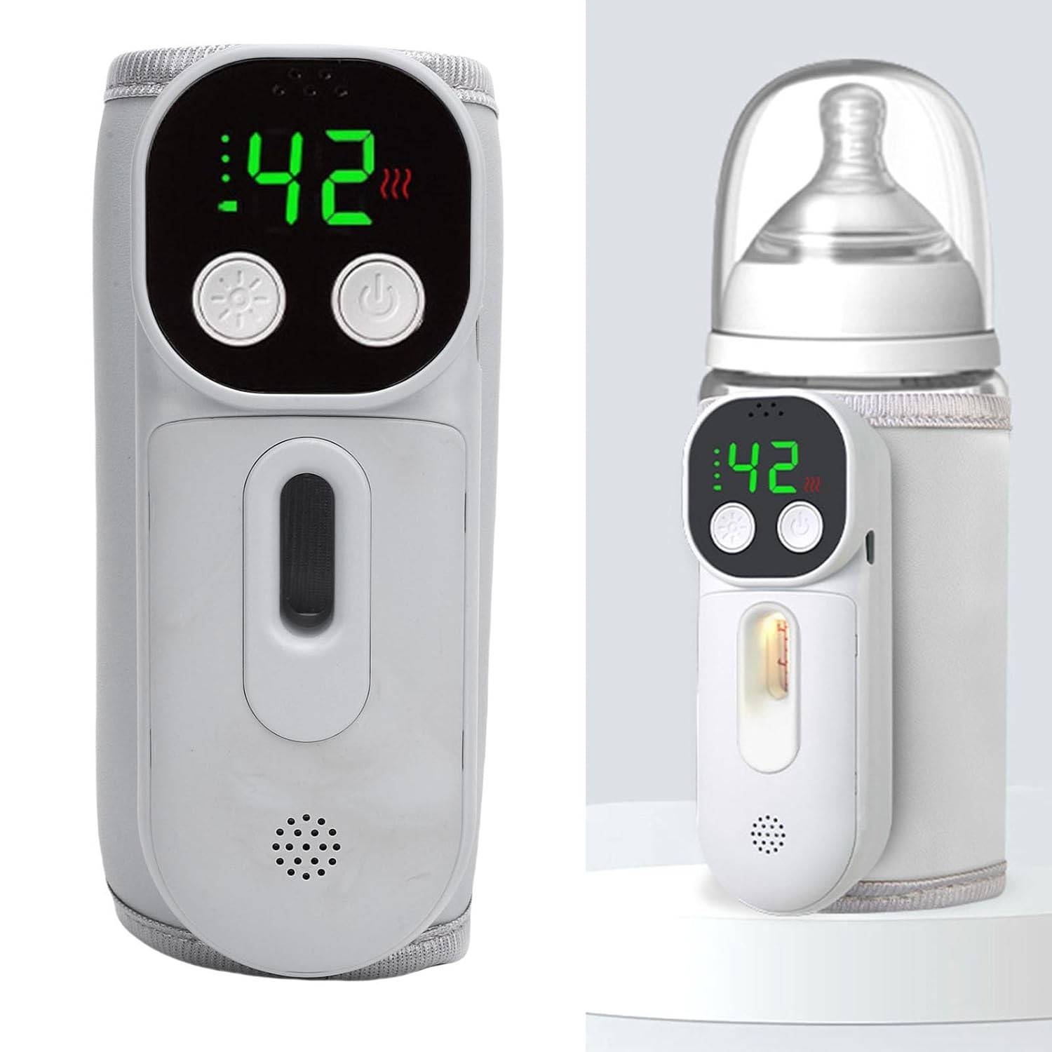 Aquecedor de Mamadeira Portátil Asixxsix - 7 Temperaturas, 8000mAh, Sem Água