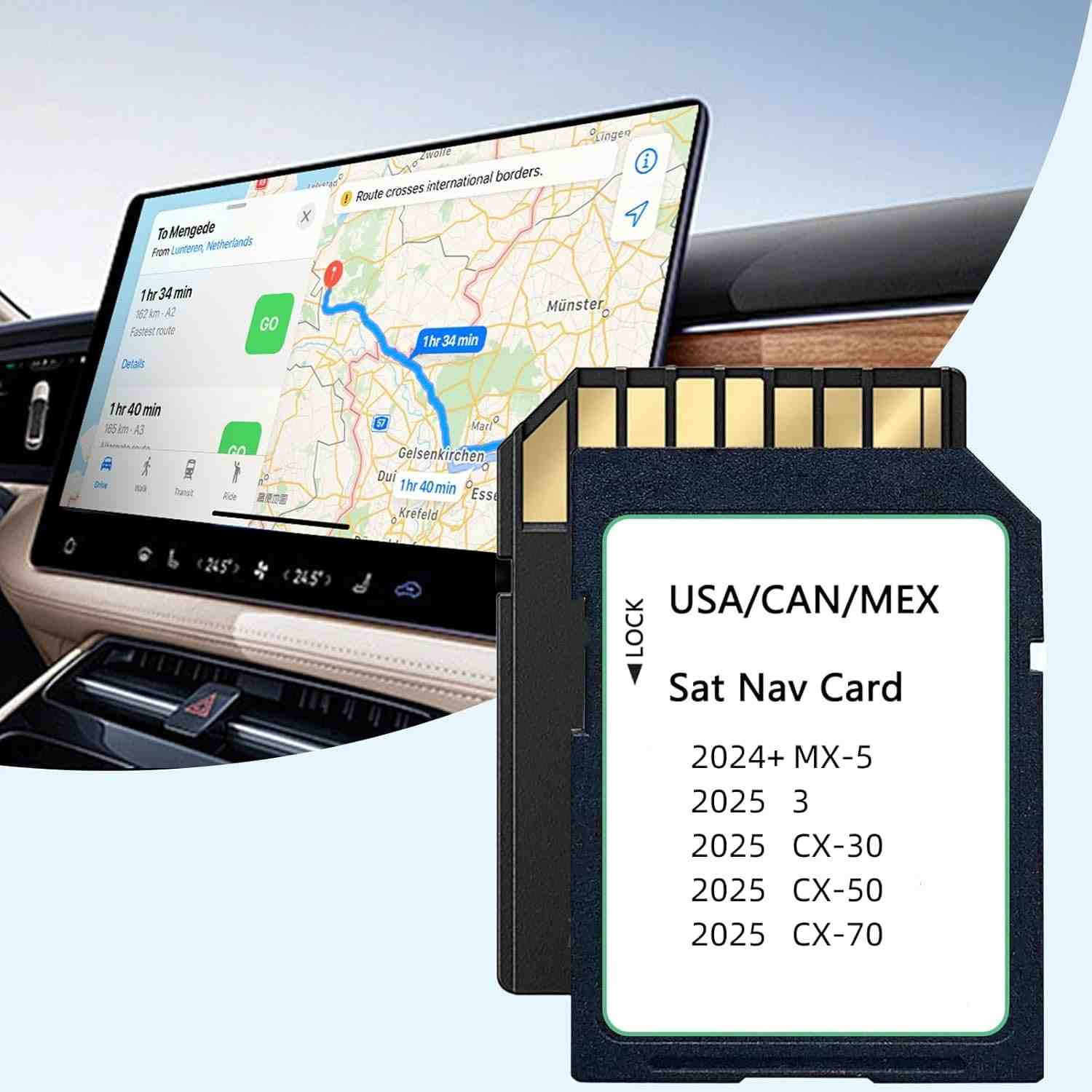 Mapa GPS 2025 para Mazda: Atualização Essencial para MX-5, CX-50, CX-70, CX-30/3
