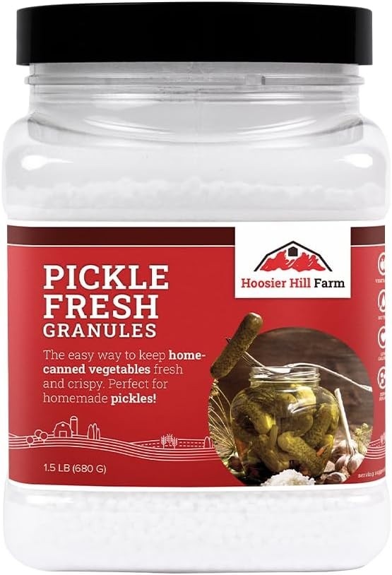 Grânulos frescos para picles Hoosier Hill Farm, pote de 700 g