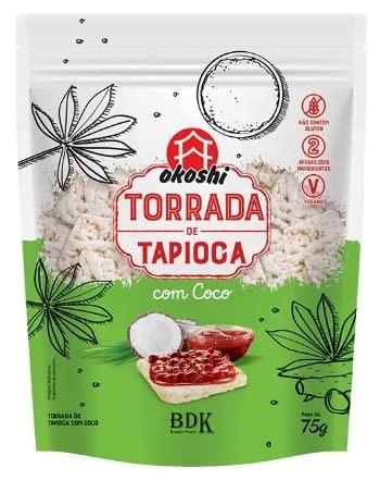Kit 2X: Torrada de Tapioca com Coco Okoshi 75g