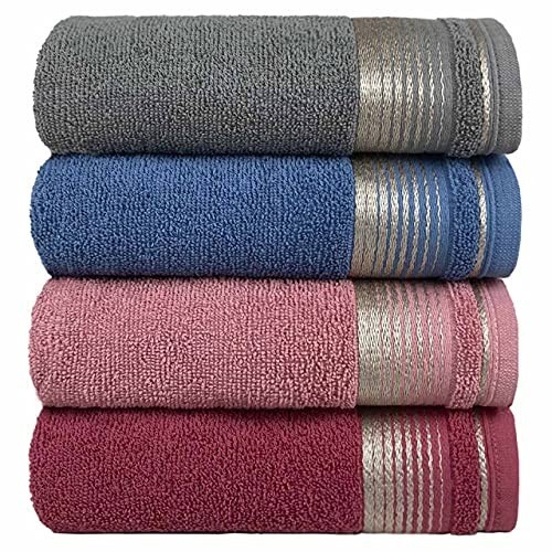 Kit 4 Toalhas de Banho Gigante 75x150cm - Algodão Premium Berlim