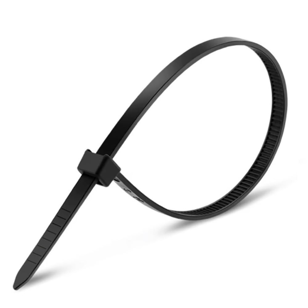 Abraçadeira Nylon Preta 500mm x 7,6mm (50 Unidades) - Organização Profissional e Segura