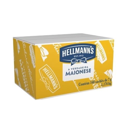 Maionese Hellmanns Sachê 7g Caixa C/ 168und