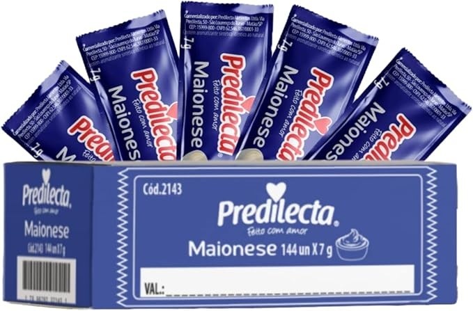 Maionese Predilecta Sachê Caixa C/144 de 7g Cada