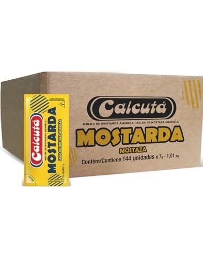 Mostarda Sachê Calcutá 144 Un Sachê 7g