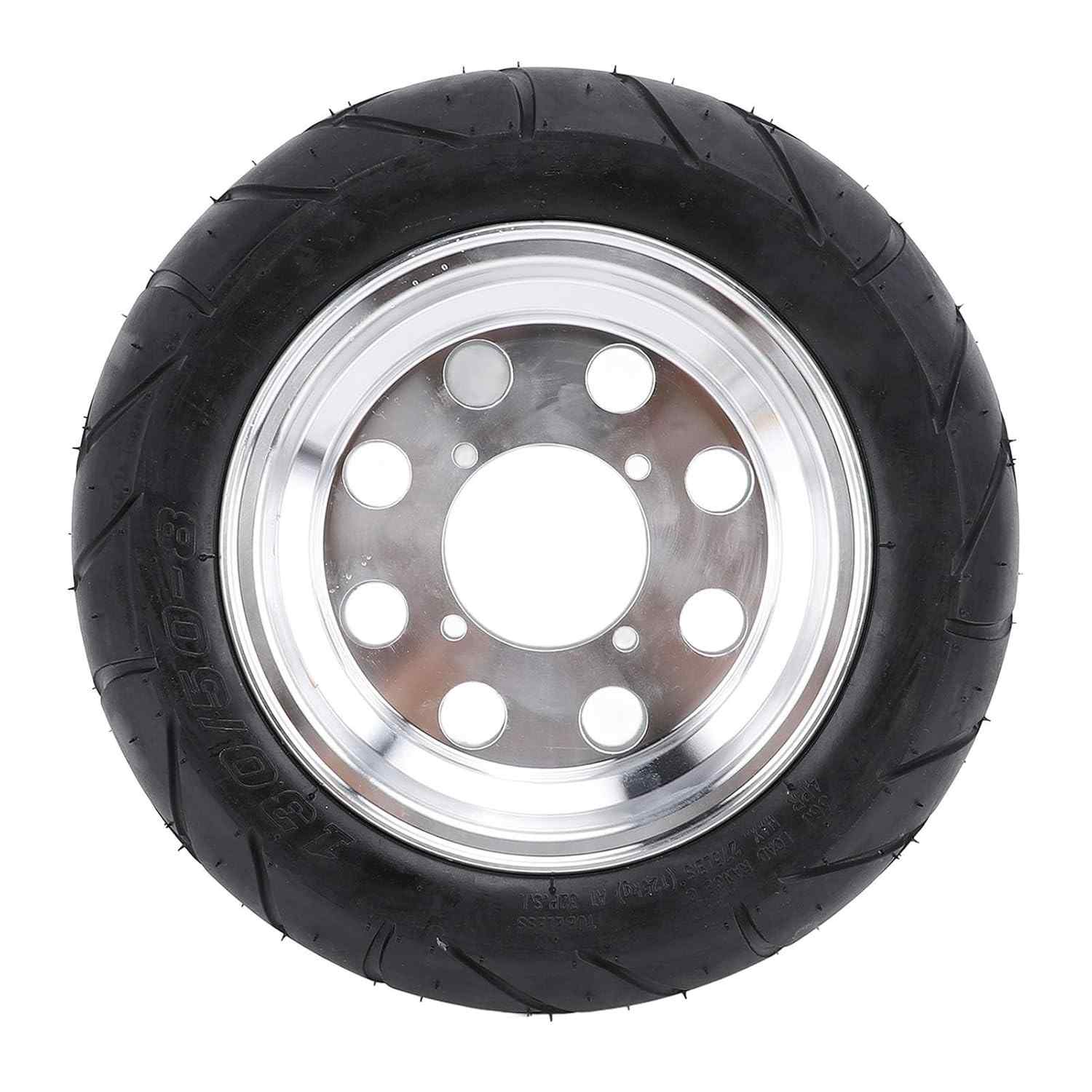 Pneu Tbest 130/50-8 Anti-furo com Cubo para Monkey Bike Z50R e Scooter Elétrica
