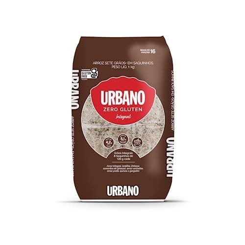Urbano, Arroz 7 grãos + Integral, 8 Saquinhos - 125g cada