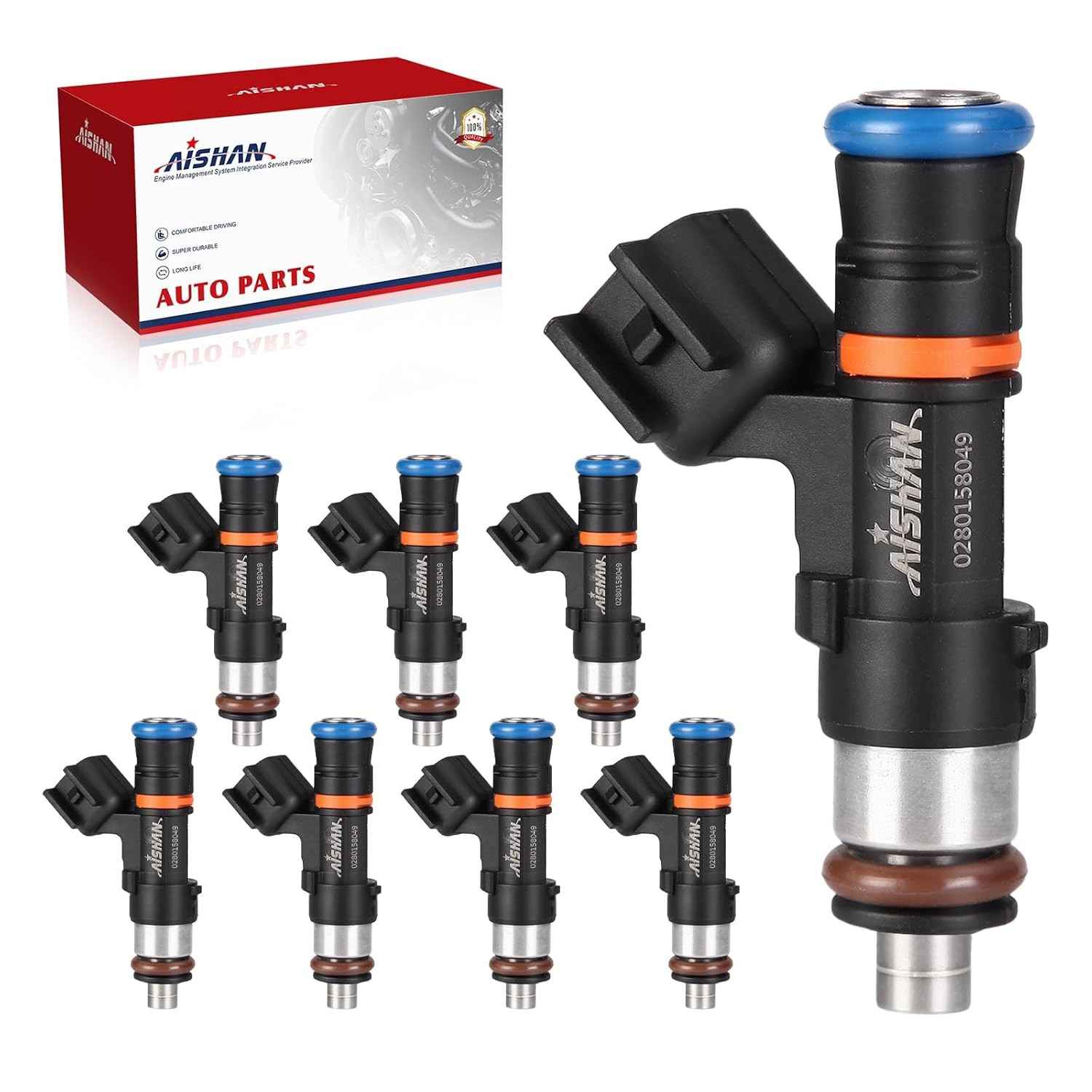 Kit 8 Injetores de Combustível 4 Furos para Chevy Corvette, Trailblazer, Cadillac CTS, Pontiac GTO V8 6.0L