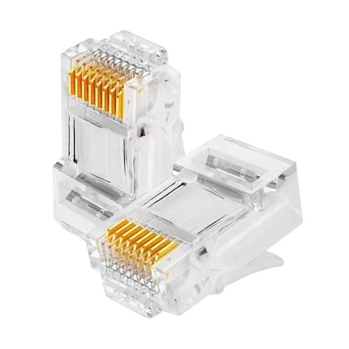 Kit com 10 unidades de Conector RJ45, 8 vias, Categoria 5