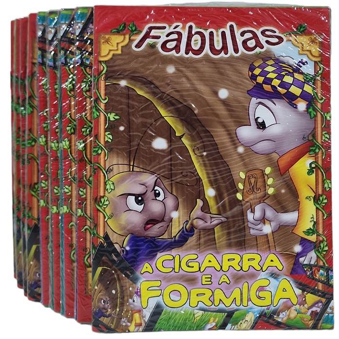 80 Livros de Fábulas para Atacado – Kit Ideal para Revenda