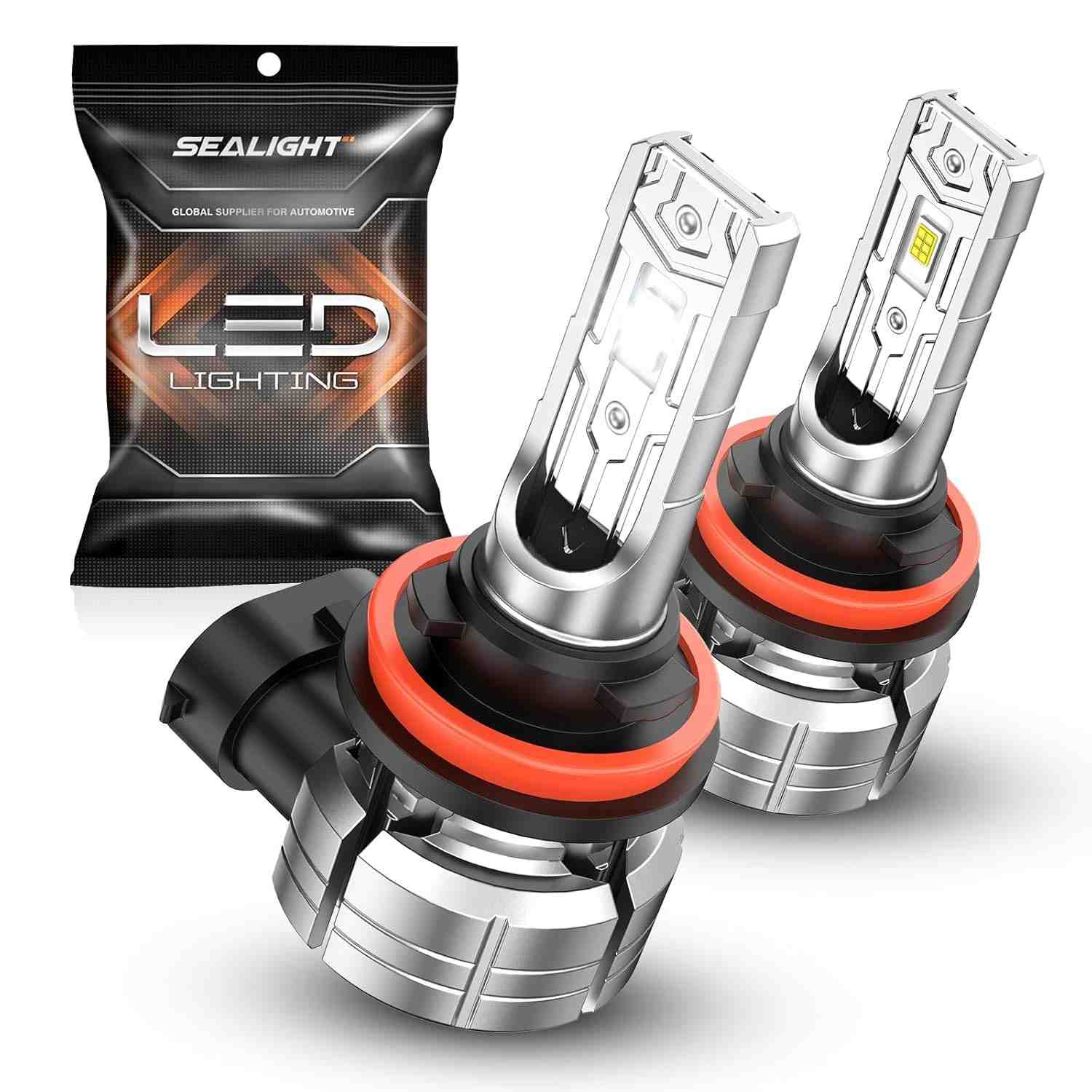 SEALIGHT H11/H16/H8: Ilumine Seu Caminho com 14.000 Lúmens e 800% Mais Brilho!