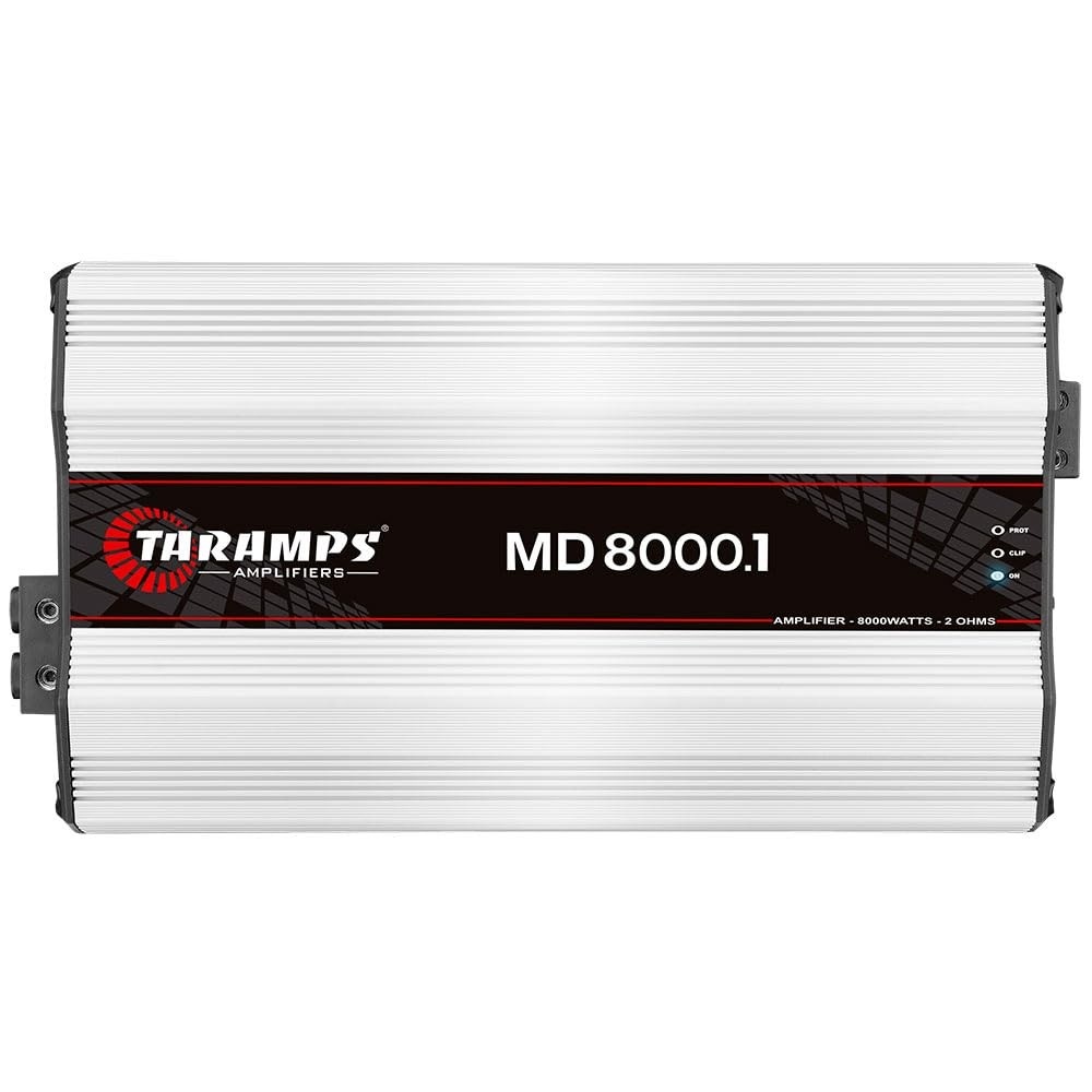 Amplificador Taramps MD 8000.1 1 Ohm: Potência Extrema de 8000W RMS para seu Som Automotivo