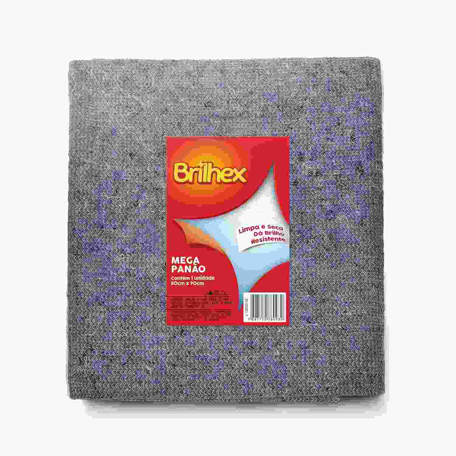 Pano de Piso Brilhex Azul 80x90 cm - Superabsorvente para Limpeza Profunda