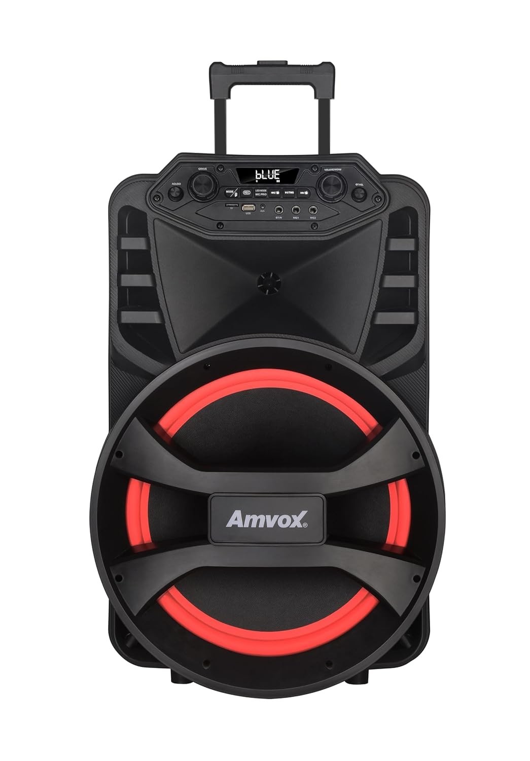 Caixa de Som Amplificada Amvox ACA 880 Vegas SFM: Som Potente de 880W RMS com Bluetooth e LED