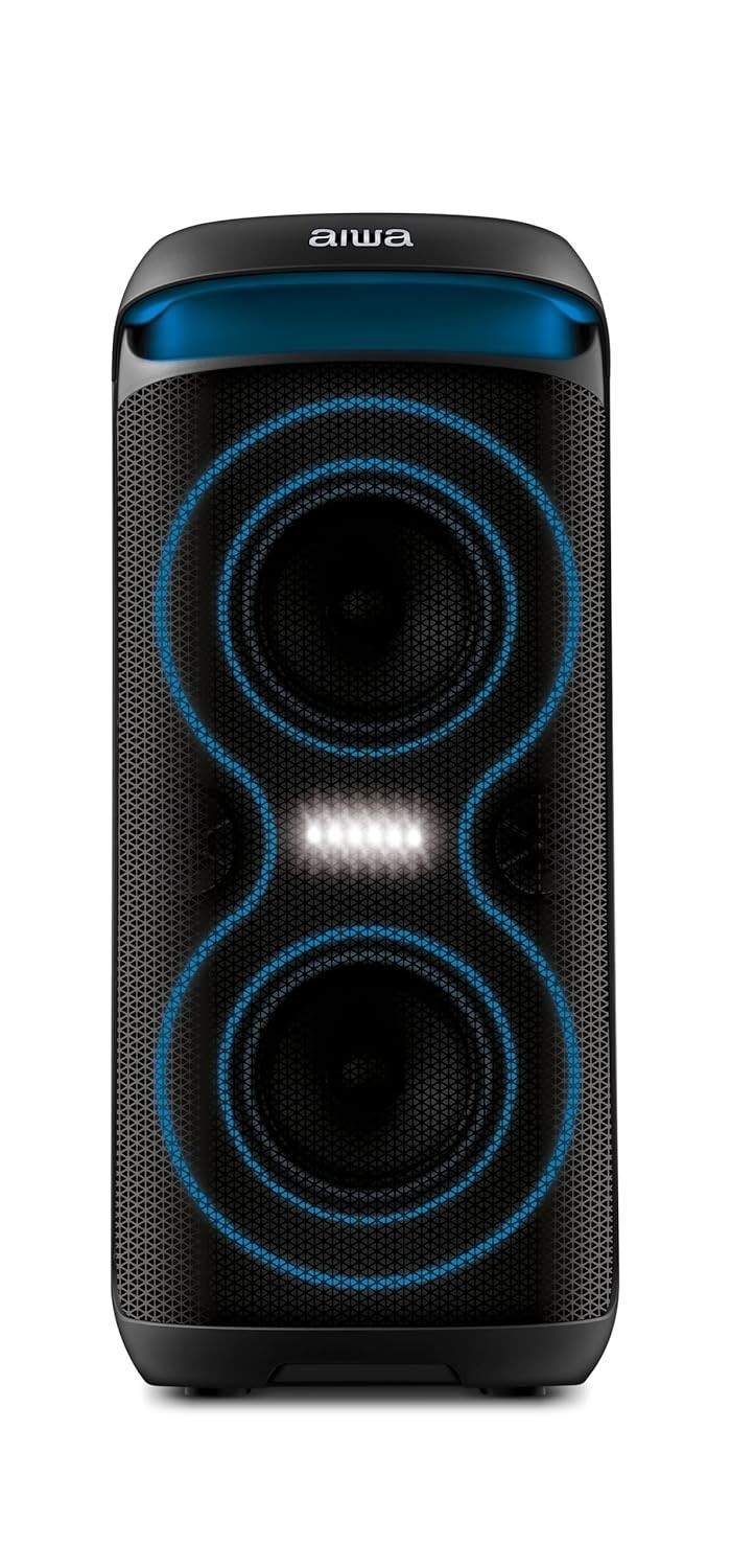 PartyBox AIWA PB-08: Som Potente, Luzes RGB e 8h de Bateria | Bluetooth e TWS