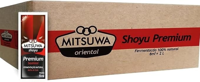 Sache Shoyu Premium Mitsuwa 250 Unidadres Sachê 8ml