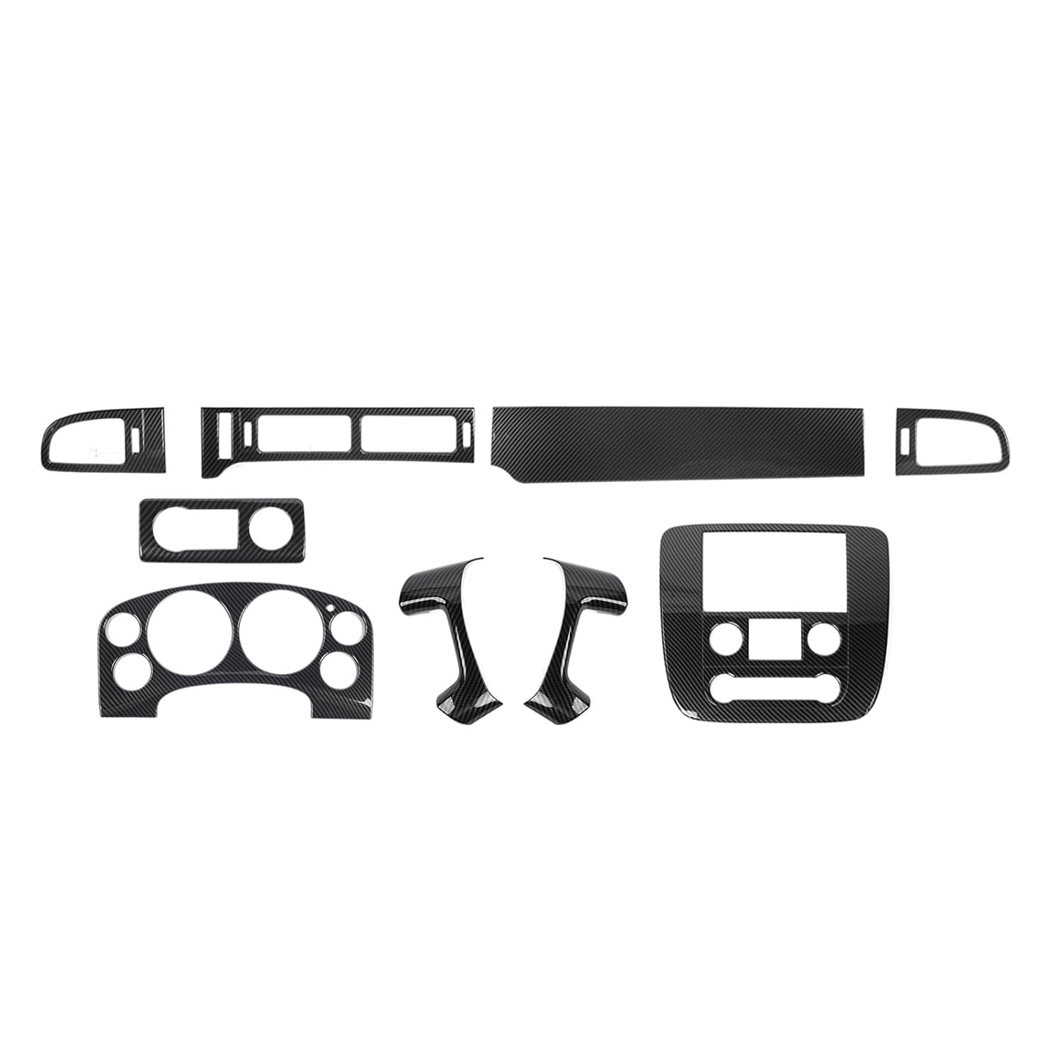 Kit 9 Peças Painel Volante Amayum para Chevy Tahoe/Suburban/Avalanche e GMC Yukon/Sierra 2007-2013