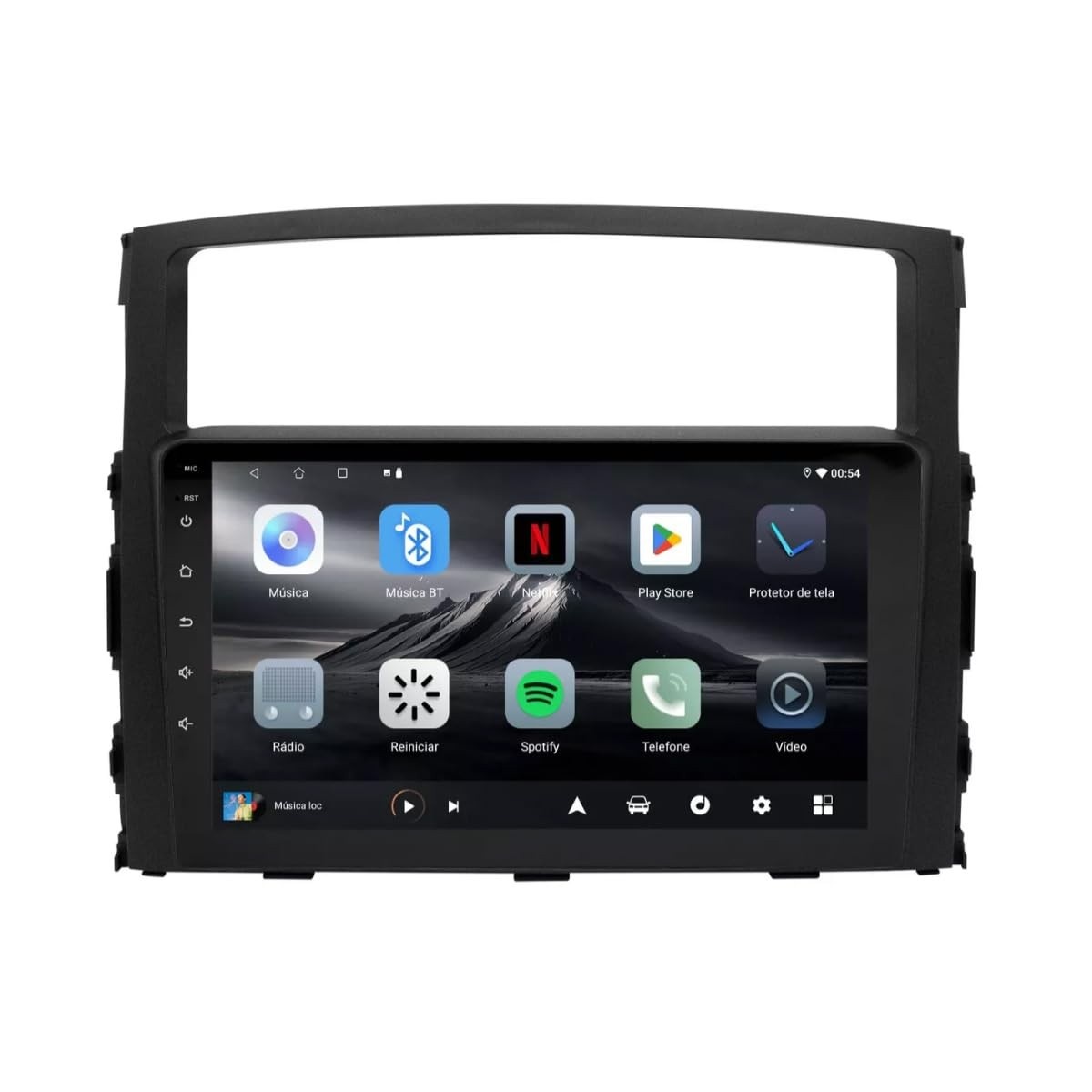 Central Multimídia Adak G2 Pajero Full 9" QLED: Android Auto/Carplay Sem Fio + Câmera de Ré