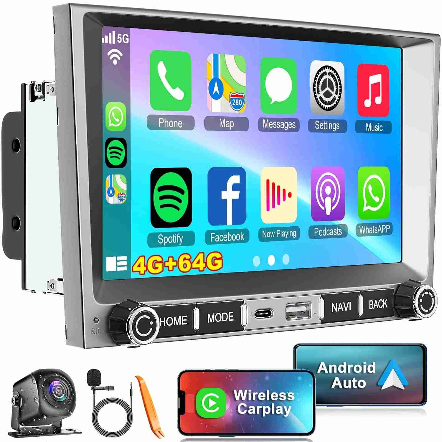 Central Multimídia Porsche Boxster, Cayenne, 911 (2004-2012) - CarPlay Sem Fio, Android Auto, GPS Android 13