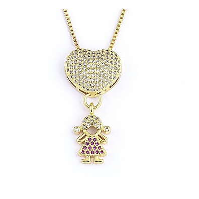 Colar Filhos: Amor Eterno em Ouro 18k e Prata 925 💖
