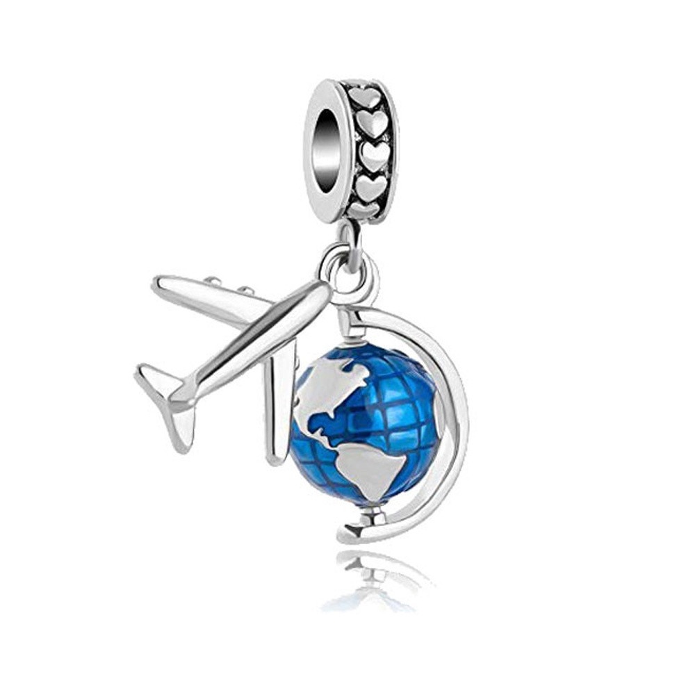 Pingente Firefly com Luzes Azul e Verde Prata 925