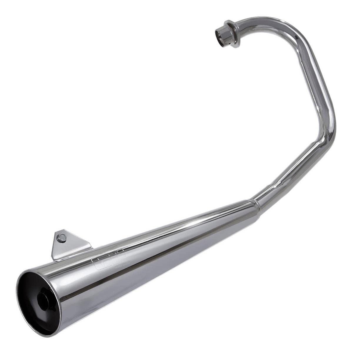 Escapamento Mini GP Cromo Forte para Honda CG Titan 125 (85-99) - Estilo e Performance Cromada