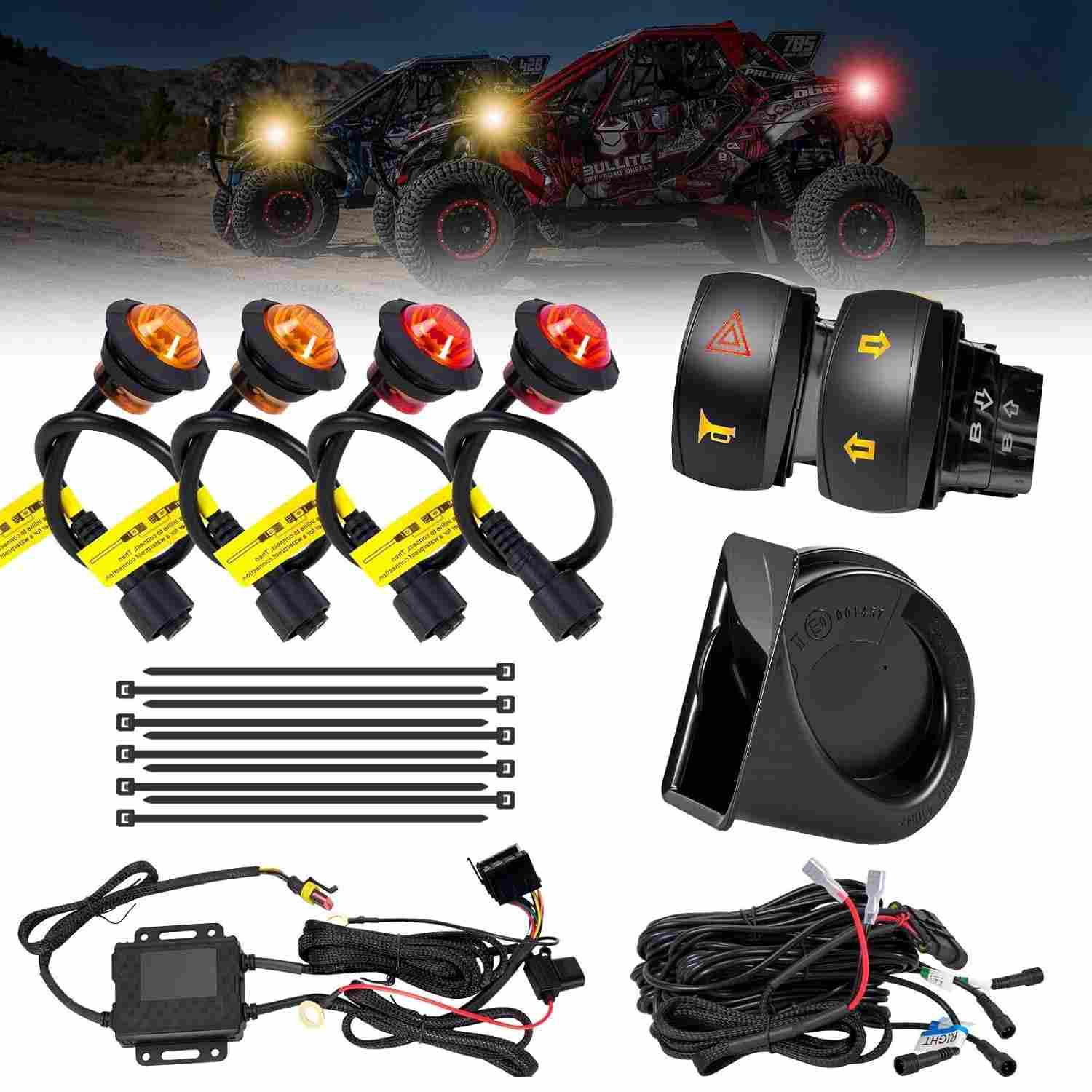Kit Seta UTV ATV JIEPENG 0208-TK-A-4: Segurança e Estilo para sua Aventura Off-Road