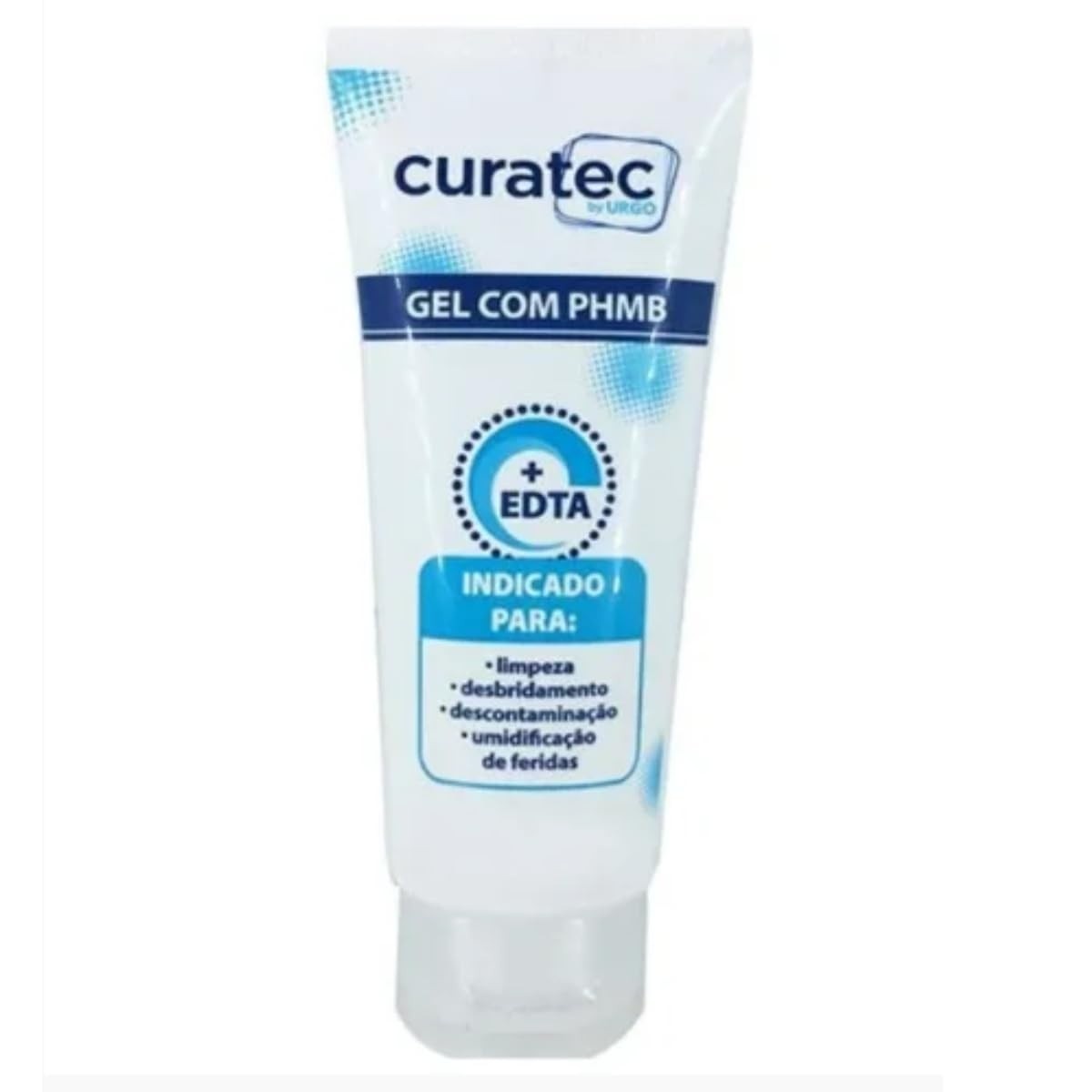Gel de Limpeza Antimicrobiano 30ml Curatec - PHMB 1% para Feridas e Queimaduras